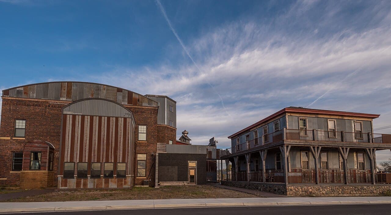 Historic downtown buildings in Ottertail, Minnesota